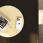 Modern Square Coffee Table Set with Artistic Dice Design