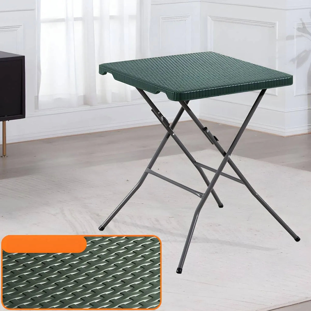 Modern Square Metal Foldable Coffee Table – Waterproof Outdoor Patio Table