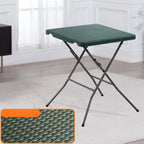 Modern Square Metal Foldable Coffee Table – Waterproof Outdoor Patio Table
