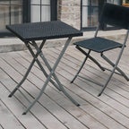 Modern Square Metal Foldable Coffee Table – Waterproof Outdoor Patio Table