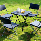 Modern Square Metal Foldable Coffee Table – Waterproof Outdoor Patio Table