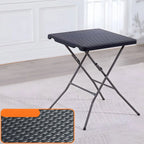 Modern Square Metal Foldable Coffee Table – Waterproof Outdoor Patio Table