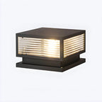 Modern Square Metal Outdoor Pillar Lamp – Waterproof Tabletop Light