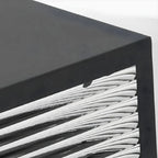 Modern Square Metal Outdoor Pillar Lamp – Waterproof Tabletop Light