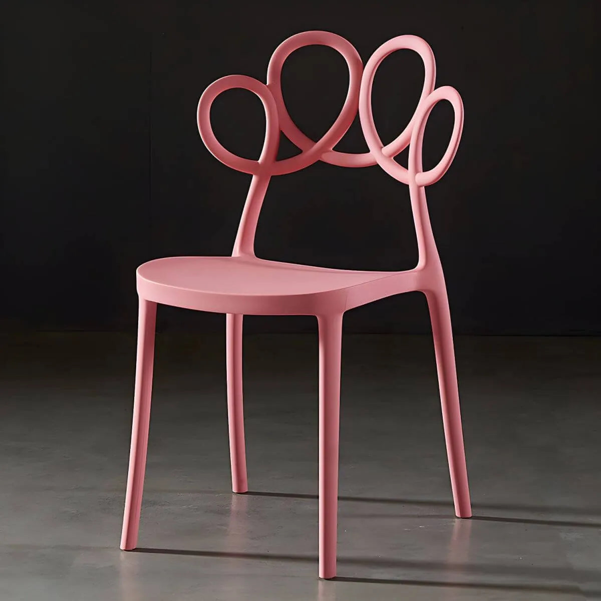 Modern Stackable Plastic Side Chair – Indoor/Outdoor Use