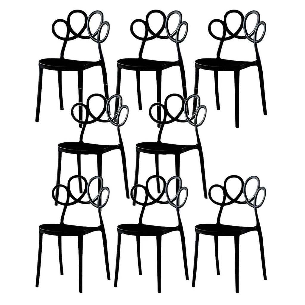 Modern Stackable Plastic Side Chair – Indoor/Outdoor Use