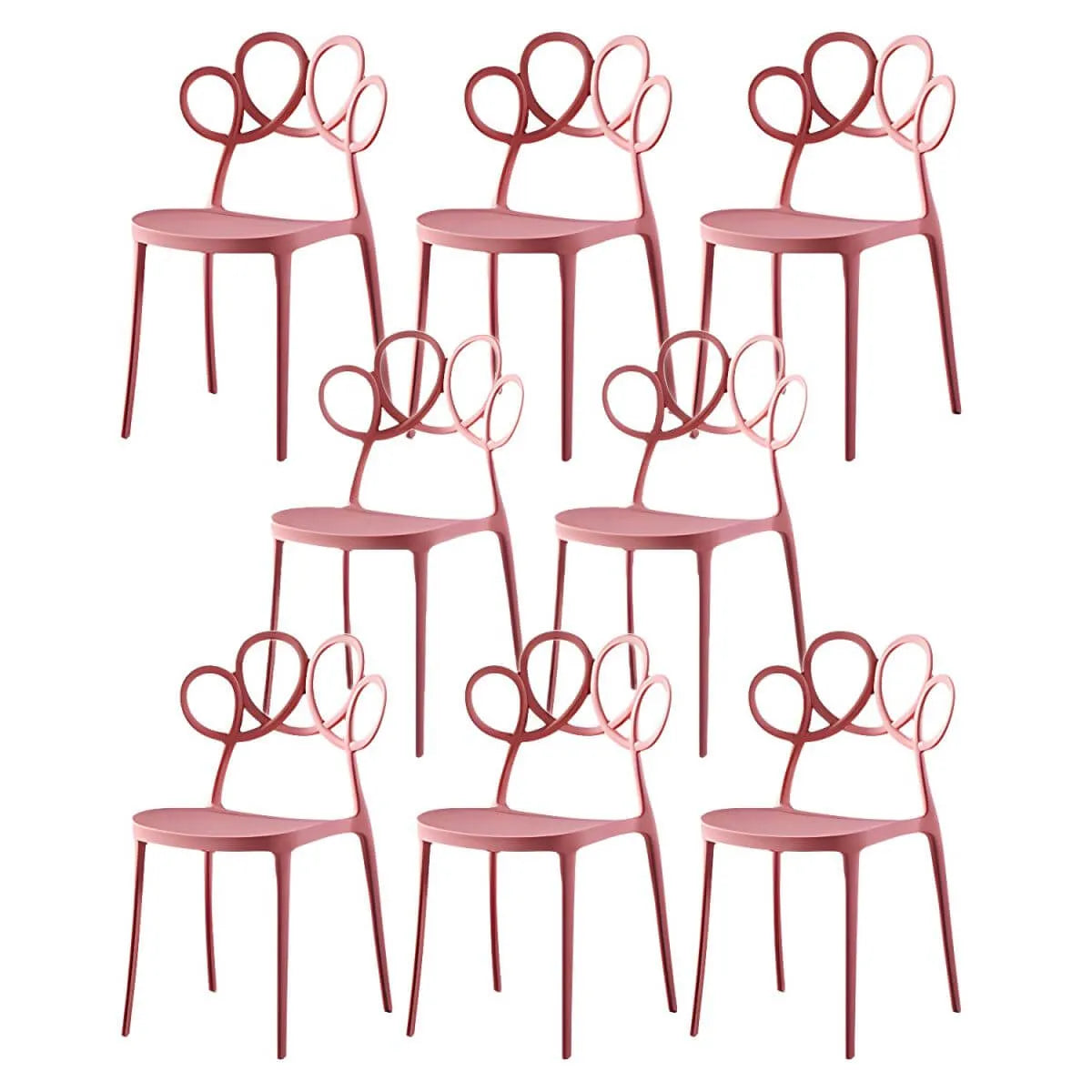 Modern Stackable Plastic Side Chair – Indoor/Outdoor Use