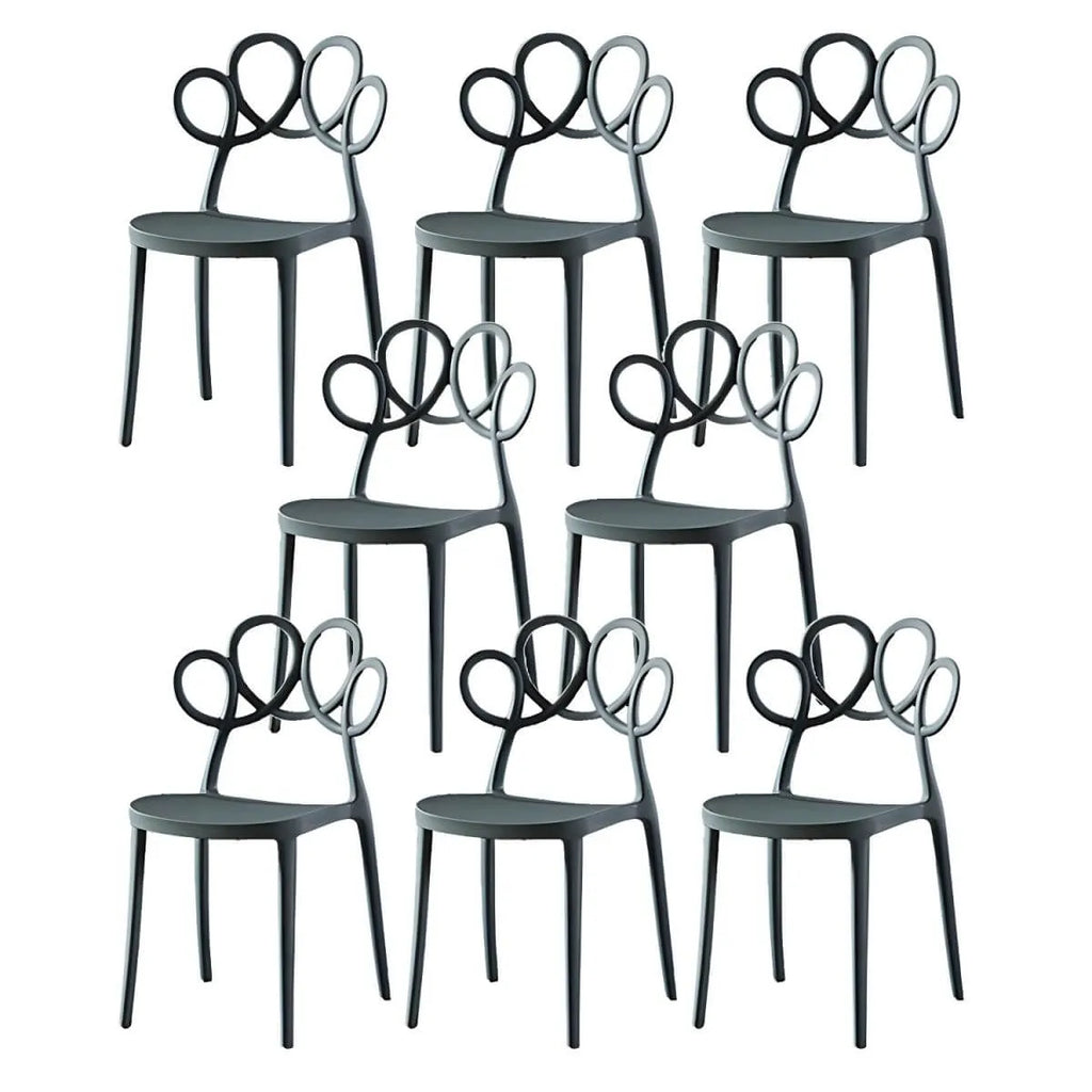 Modern Stackable Plastic Side Chair – Indoor/Outdoor Use