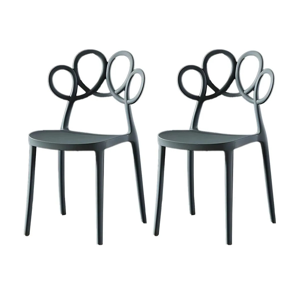 Modern Stackable Plastic Side Chair – Indoor/Outdoor Use