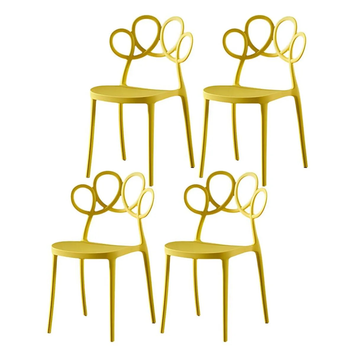 Modern Stackable Plastic Side Chair – Indoor/Outdoor Use