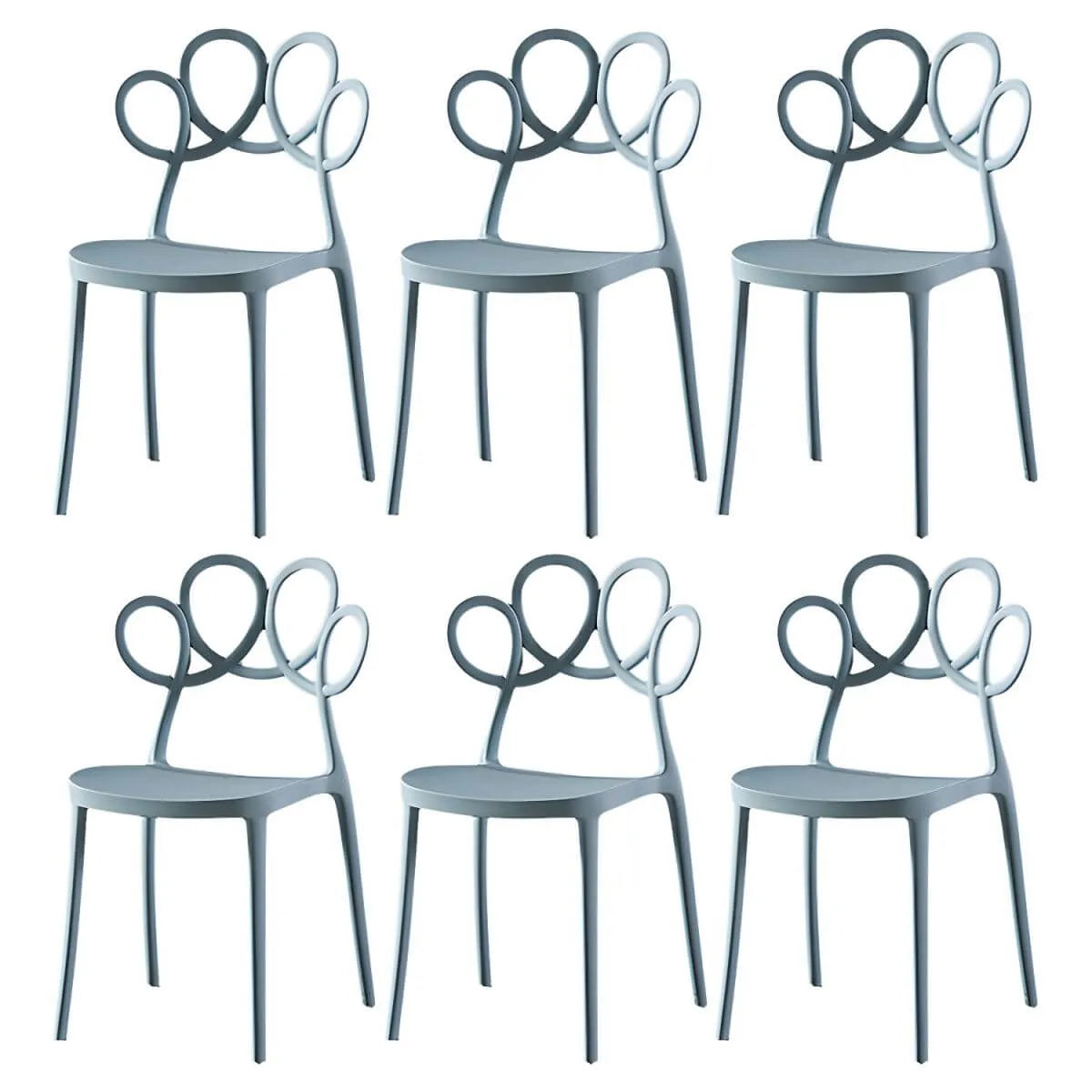 Modern Stackable Plastic Side Chair – Indoor/Outdoor Use