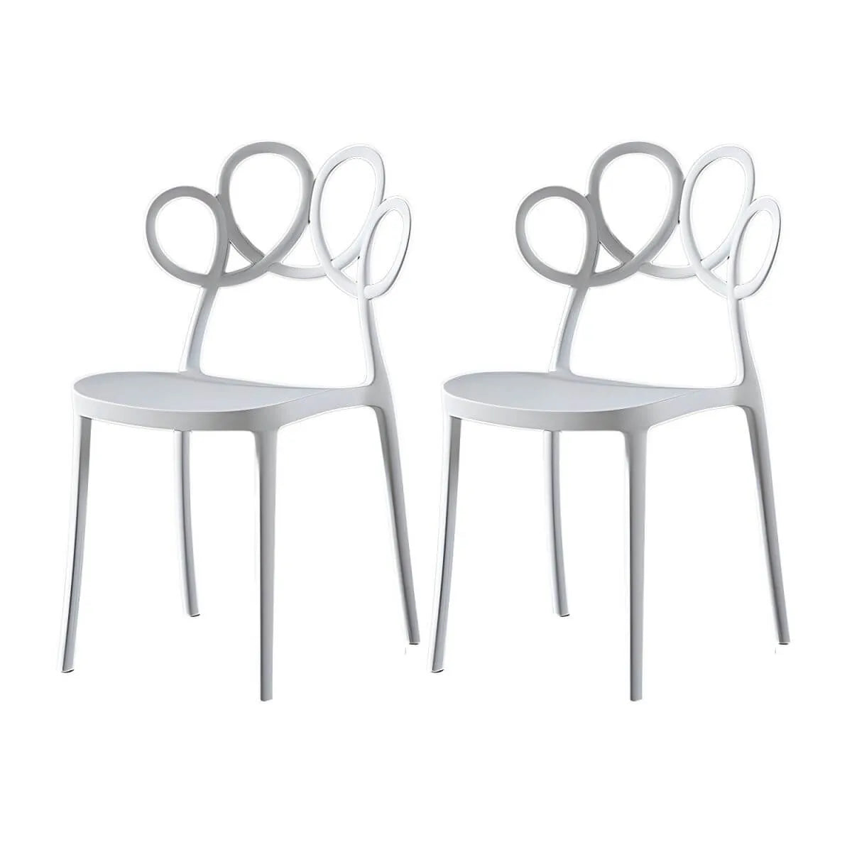 Modern Stackable Plastic Side Chair – Indoor/Outdoor Use