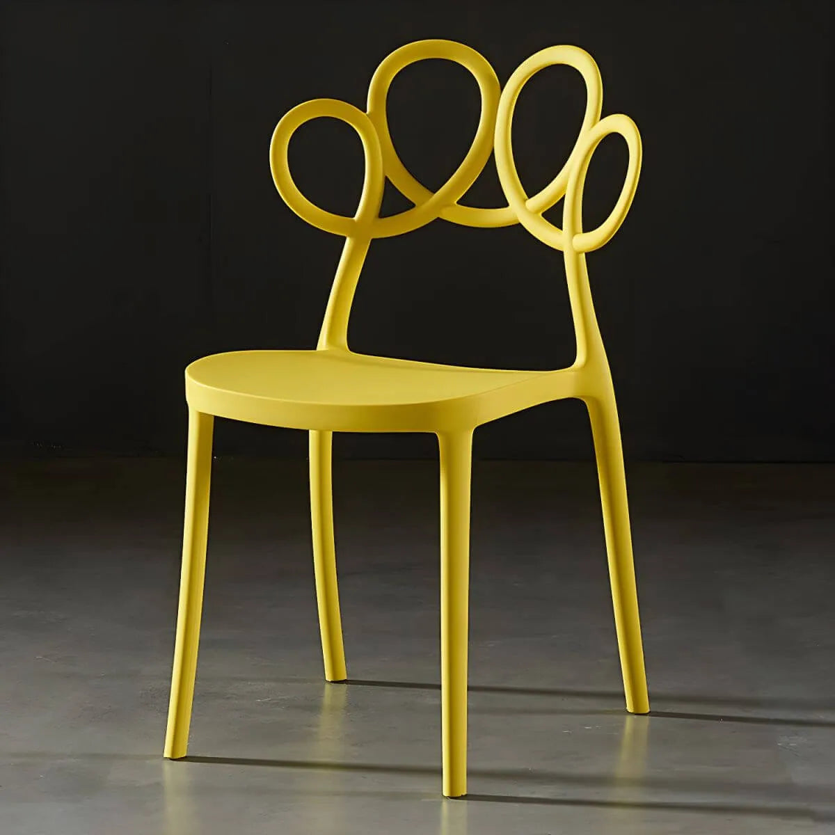 Modern Stackable Plastic Side Chair – Indoor/Outdoor Use