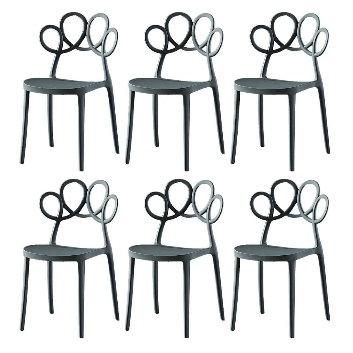 Modern Stackable Plastic Side Chair – Indoor/Outdoor Use