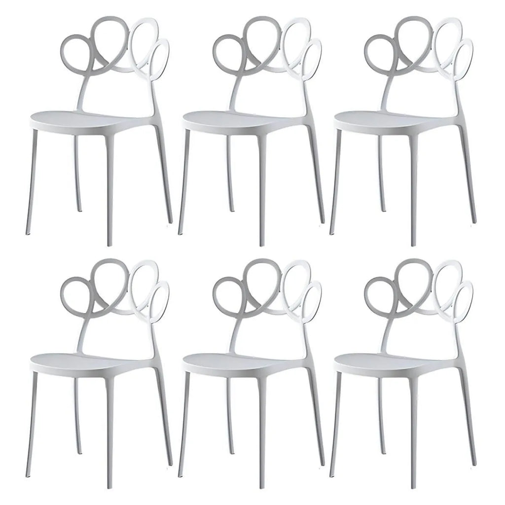 Modern Stackable Plastic Side Chair – Indoor/Outdoor Use