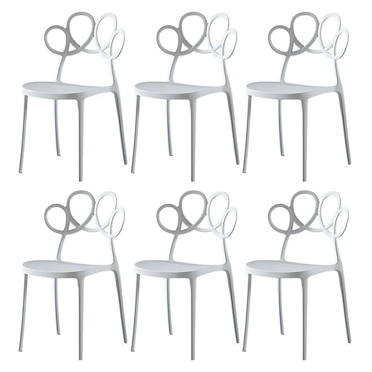 Modern Stackable Plastic Side Chair – Indoor/Outdoor Use