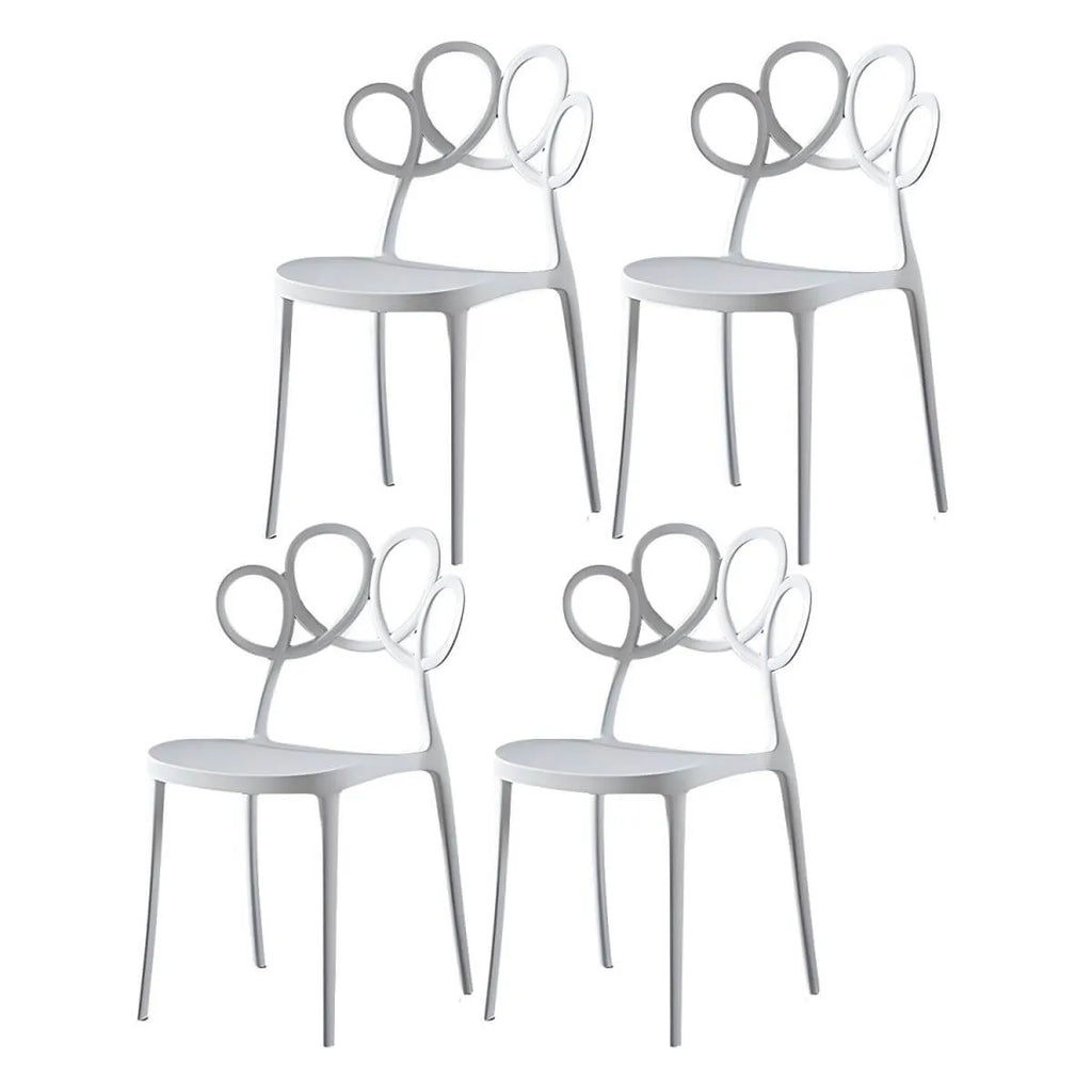 Modern Stackable Plastic Side Chair – Indoor/Outdoor Use