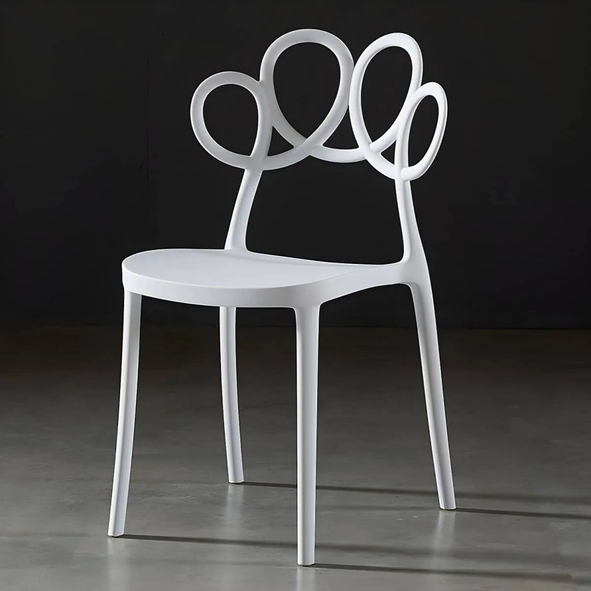 Modern Stackable Plastic Side Chair – Indoor/Outdoor Use