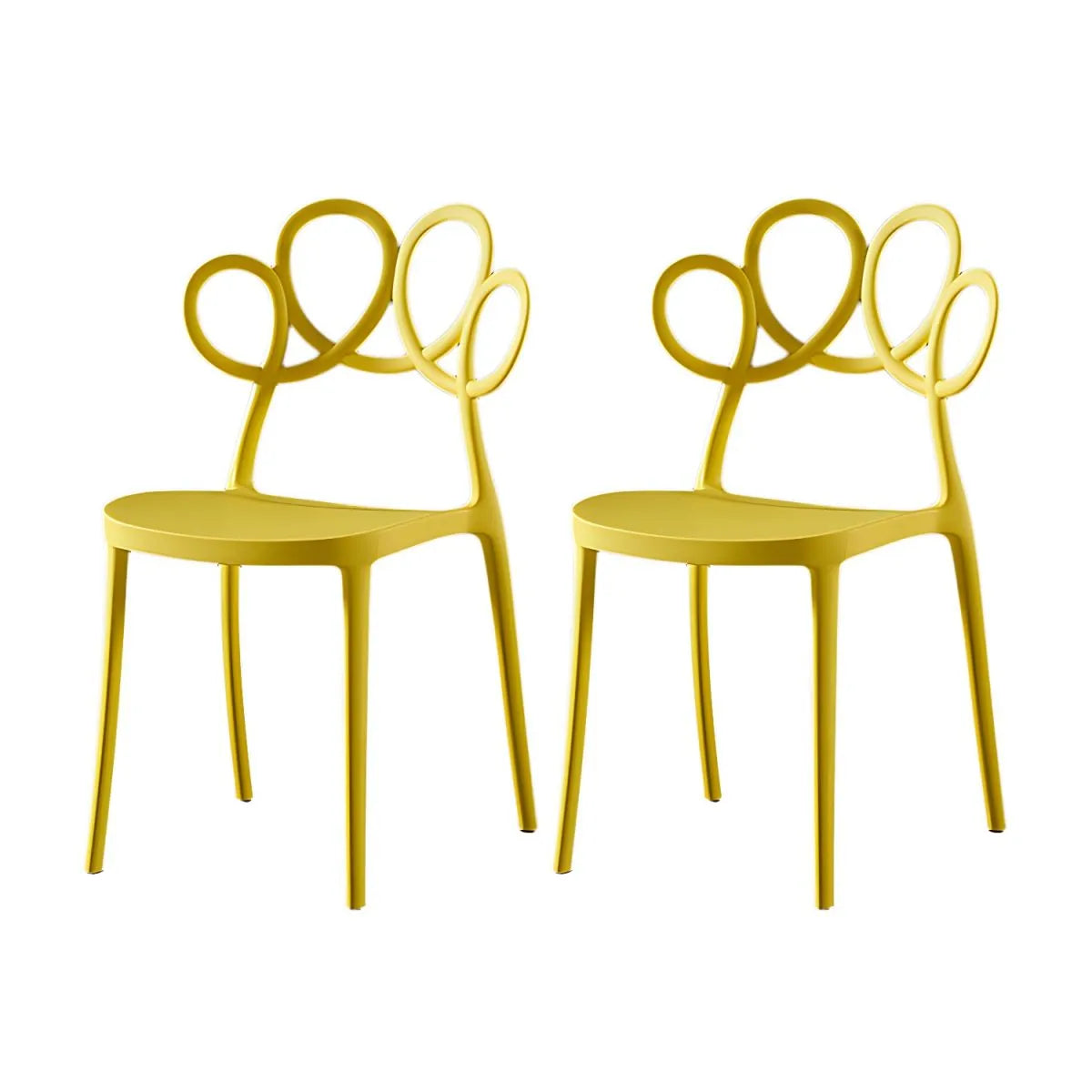 Modern Stackable Plastic Side Chair – Indoor/Outdoor Use