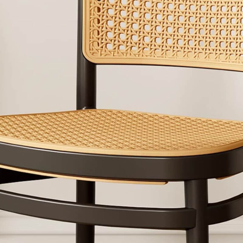 Modern Stackable Side Chair with Ventilated Back – Plastic & Acrylic