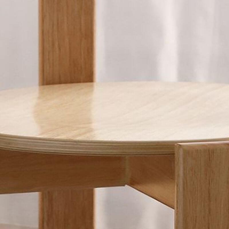 Modern Stackable Wood Side Chair with Open Back – Art Deco Dining Seating