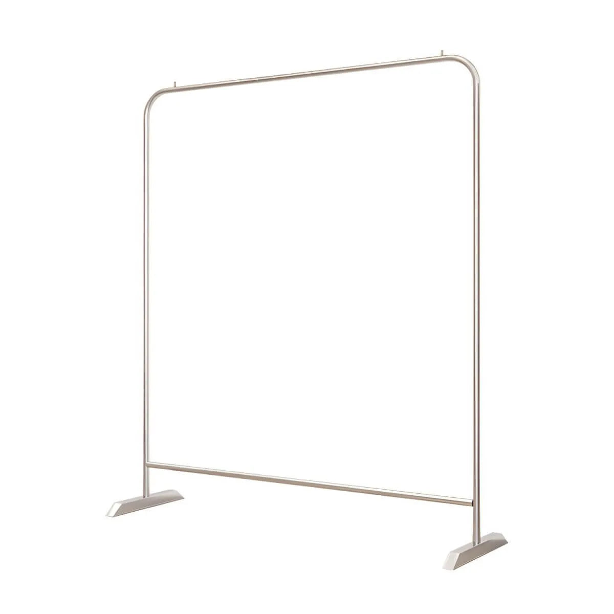 Modern Stainless Steel Free-Standing Coat Rack in Matte Silver Secondary image