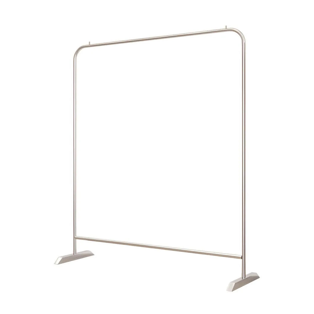 Modern Stainless Steel Free-Standing Coat Rack in Matte Silver