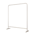 Modern Stainless Steel Free-Standing Coat Rack in Matte Silver