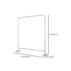 Modern Stainless Steel Free-Standing Coat Rack in Matte Silver Dimensions