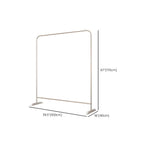 Modern Stainless Steel Free-Standing Coat Rack in Matte Silver Dimensions