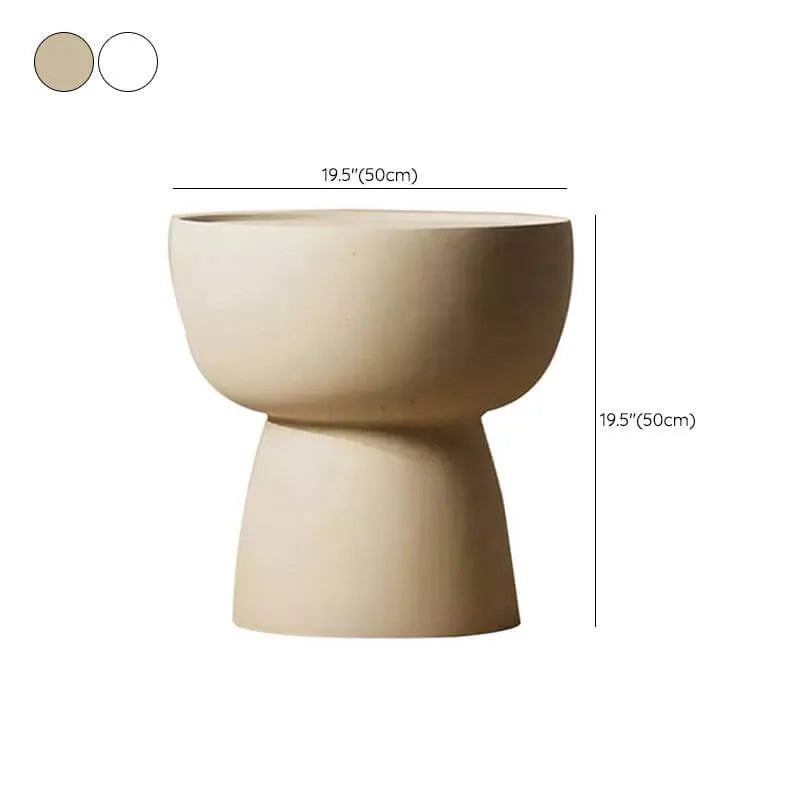 Modern Stone Coffee Table with Sculptural Pedestal Base Dimensions