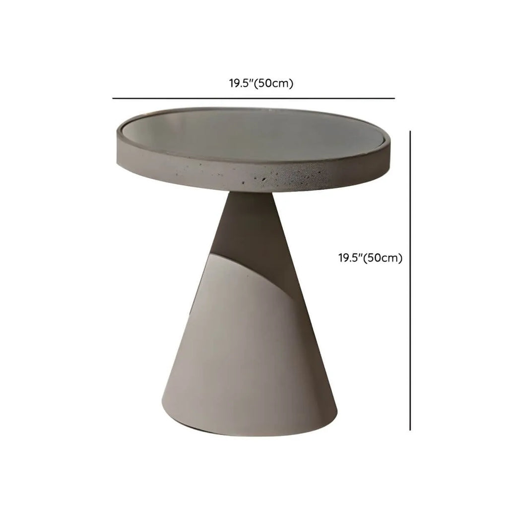Modern Stone Top Outdoor Coffee Table with Wood & Metal Frame Dimensions