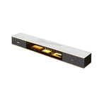 Modern Stone Wall-Mounted TV Stand with Drawers and LED Lighting