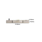 Modern Stone Wall-Mounted TV Stand with Drawers and LED Lighting Dimensions