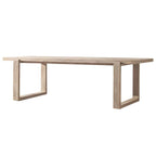 Modern Teak Wood Outdoor Coffee & Dining Table – Rectangular, Non-Extendable
