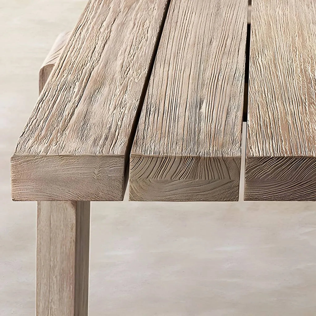 Modern Teak Wood Outdoor Coffee & Dining Table – Rectangular, Non-Extendable