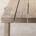 Modern Teak Wood Outdoor Coffee & Dining Table – Rectangular, Non-Extendable