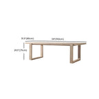 Modern Teak Wood Outdoor Coffee & Dining Table – Rectangular, Non-Extendable Dimensions