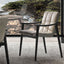 Modern Upholstered Arm Chair with Wood Legs and Solid Low Back