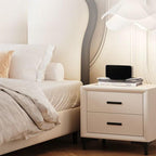 Modern Upholstered Bed with Elevated Storage and Headboard