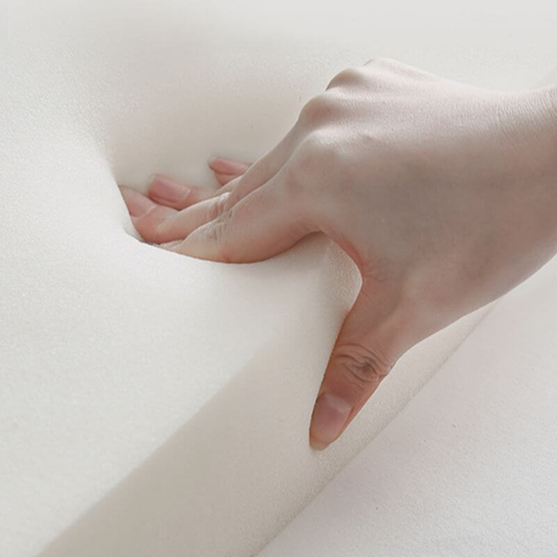 Modern Upholstered Bed with Storage in Natural and Grey Finish