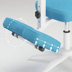 Modern Upholstered Blue Chair for Kids Playroom