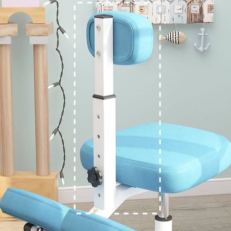 Modern Upholstered Blue Chair for Kids Playroom