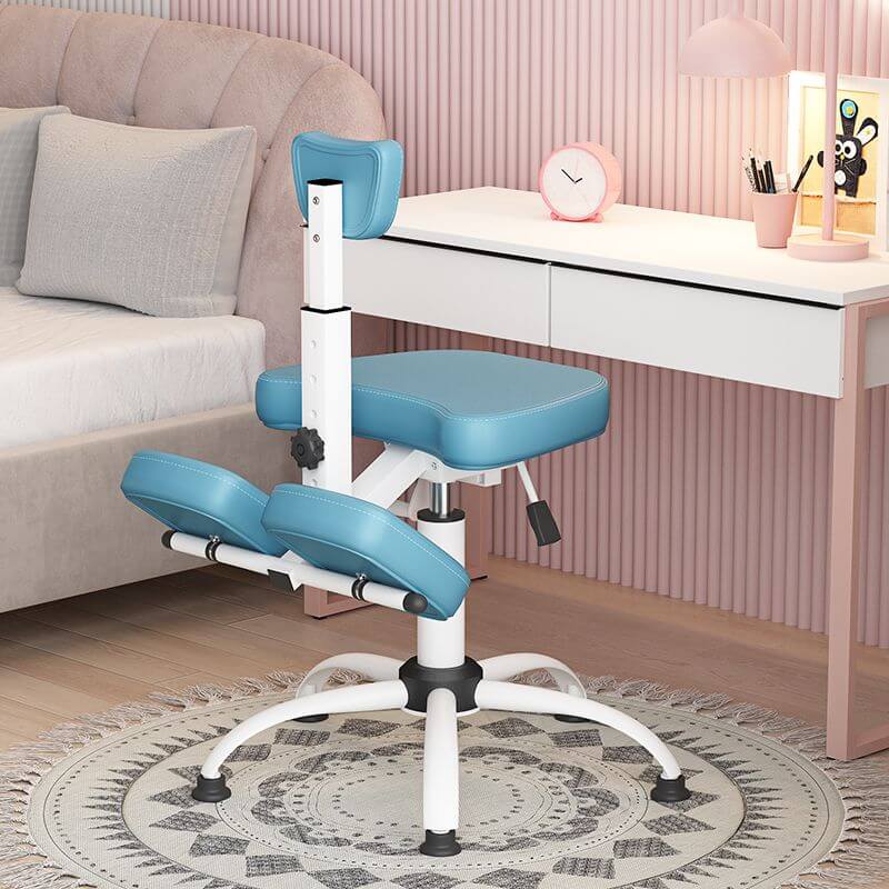 Modern Upholstered Blue Chair for Kids Playroom