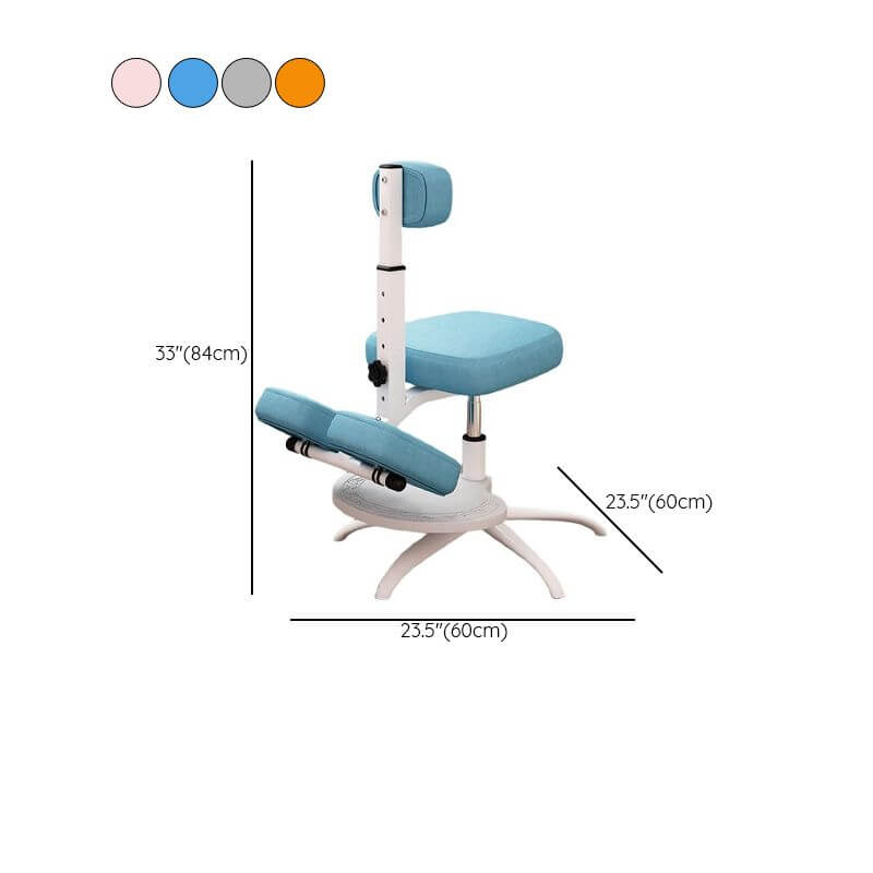 Modern Upholstered Blue Chair for Kids Playroom Dimensions