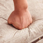 Modern Upholstered Entryway Bench with Nailhead Trim and Hidden Storage