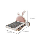 Modern Upholstered Kids Bed with Cute Rabbit Ears Design Dimensions