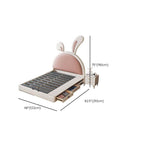 Modern Upholstered Kids Bed with Cute Rabbit Ears Design Dimensions