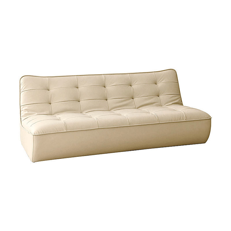 Modern Upholstered Lazy Sofa - Amber Eco-Leather