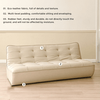 Modern Upholstered Lazy Sofa - Amber Eco-Leather